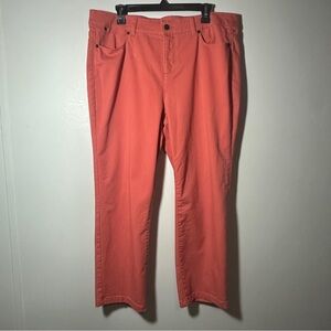 Talbots Simply Flattering 5 Pocket Straight Leg Jeans Cotton Blend Size 16